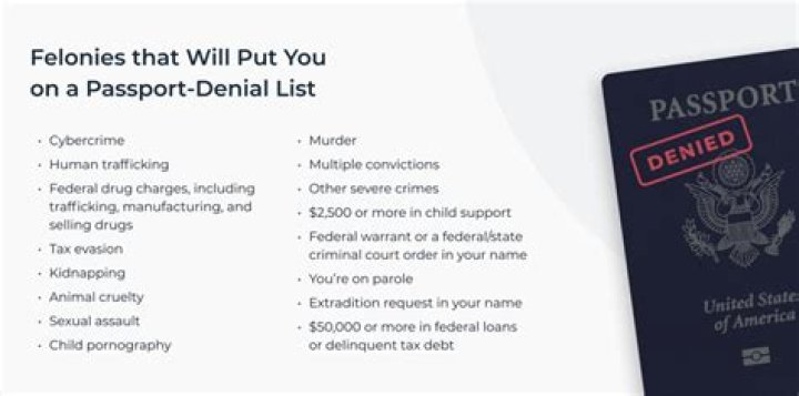 Can a convicted felon get a passport?