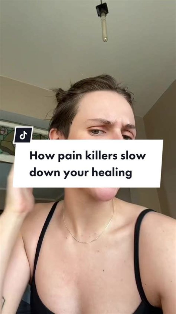 Do painkillers slow healing?