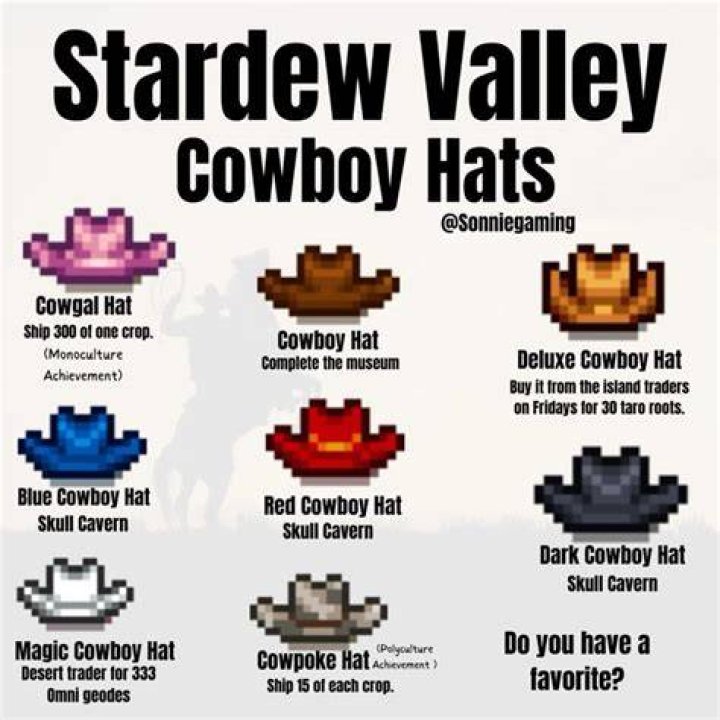 Does the magic cowboy hat do anything Stardew Valley?