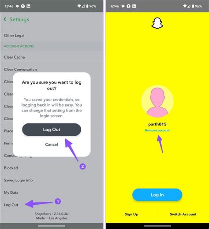 How do I delete my Snapchat account on my phone?