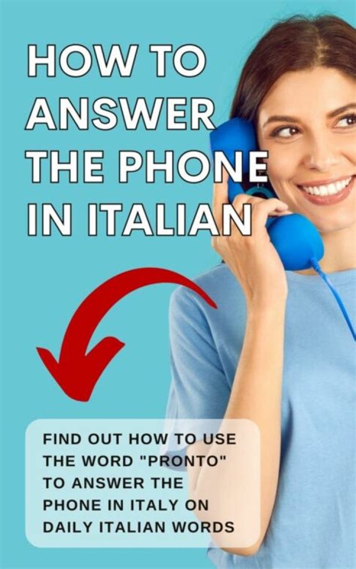 How do Italians answer phones?