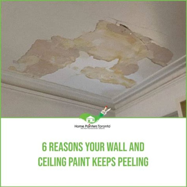 How do you cover up peeling paint on a ceiling?