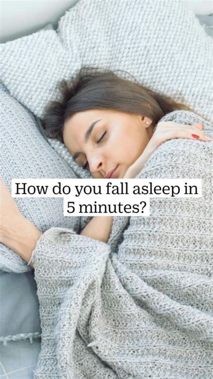 How do you fall asleep in 5 minutes?