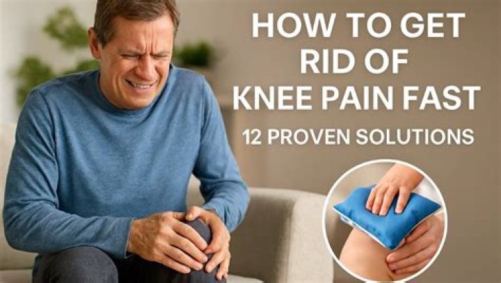 How do you get rid of knee pain fast?