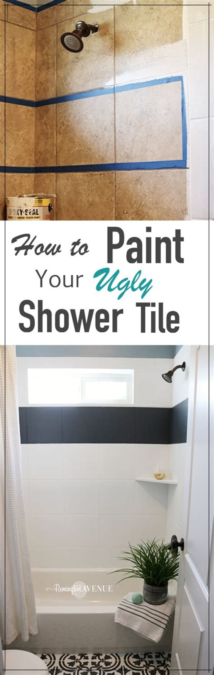 How do you refresh a tile shower?