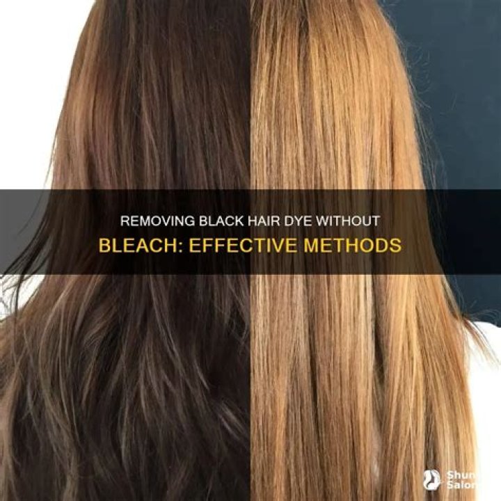 How do you remove hair dye without bleach?