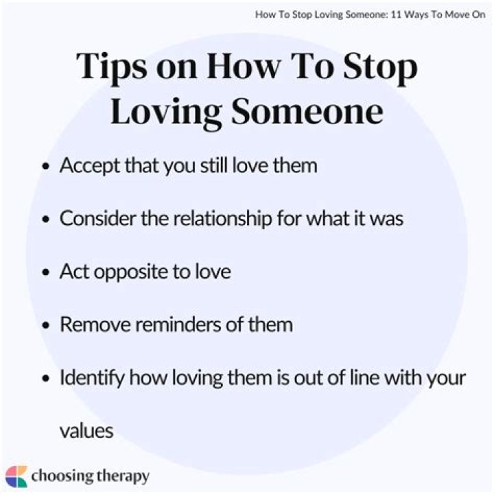 How do you stop loving someone who cheated on you?