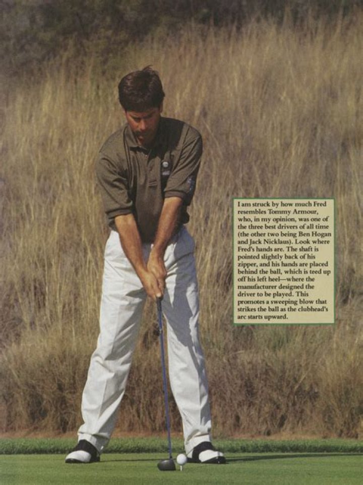 How far does Fred Couples drive the golf ball?