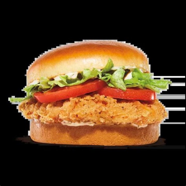 How many calories are in a crispy chicken sandwich from Burger King?