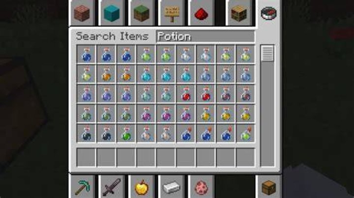 How many different potions are there in Minecraft?
