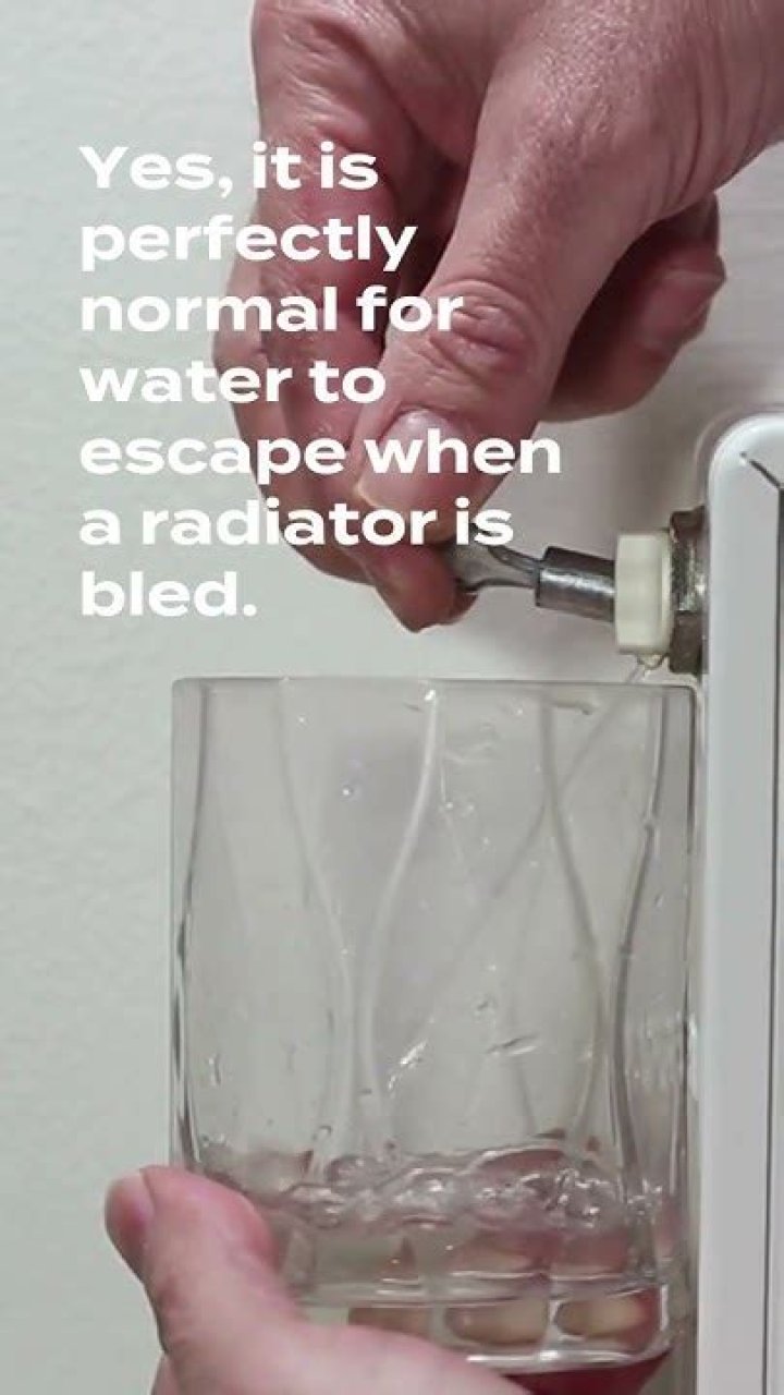 Should water come out when bleeding a radiator?