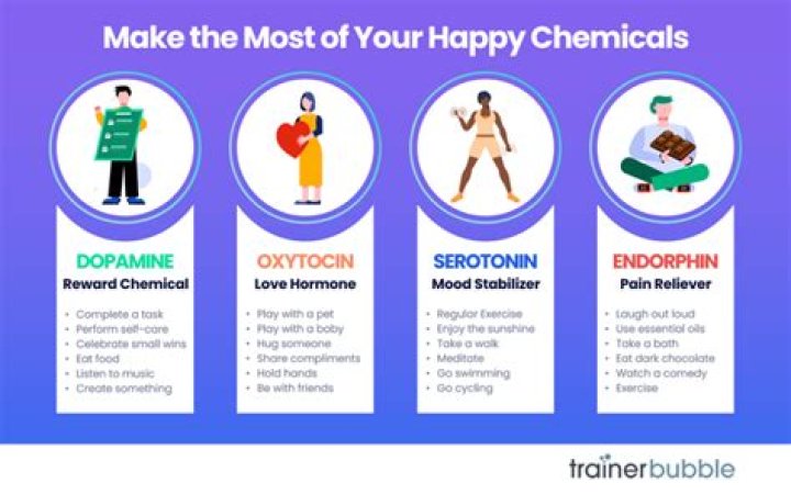 What are the 4 chemicals that make you happy?