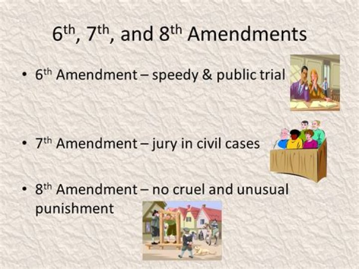 What do the 4th 5th 6th 7th and 8th amendments protect?