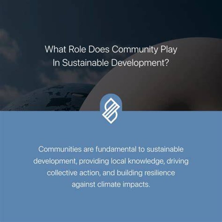 What does a community need to be sustainable?