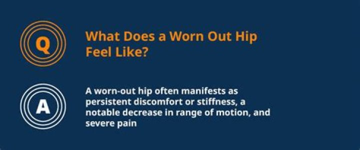 What does a worn out hip feel like?