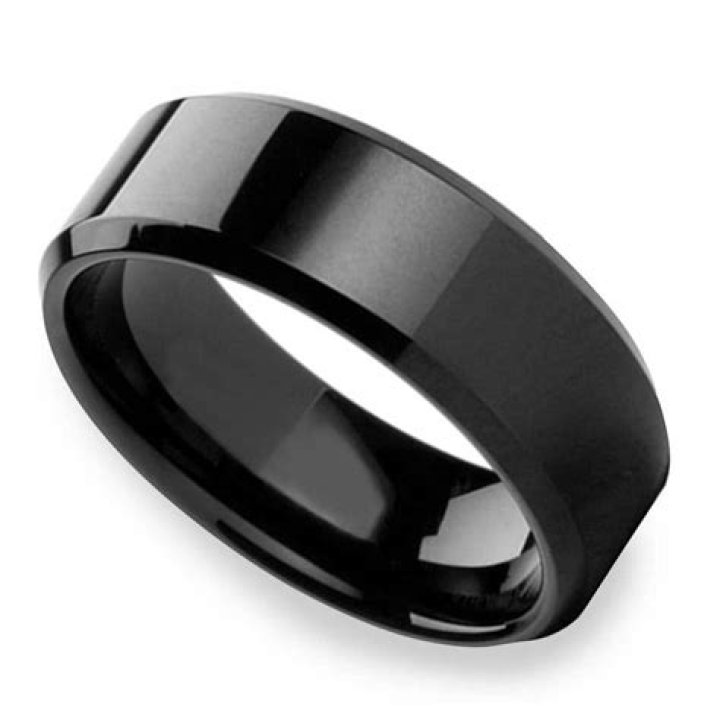 What does it mean when a woman wears a black wedding band?