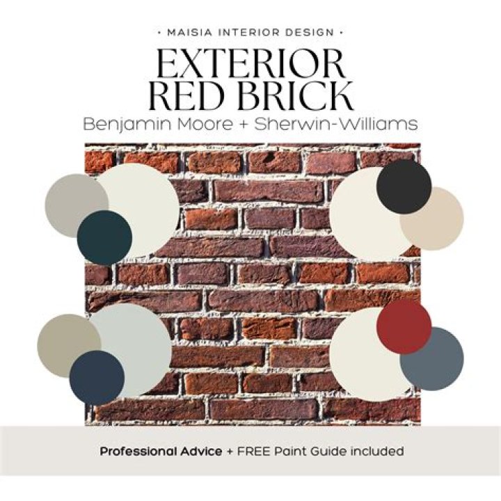 What GREY paint goes with red brick?