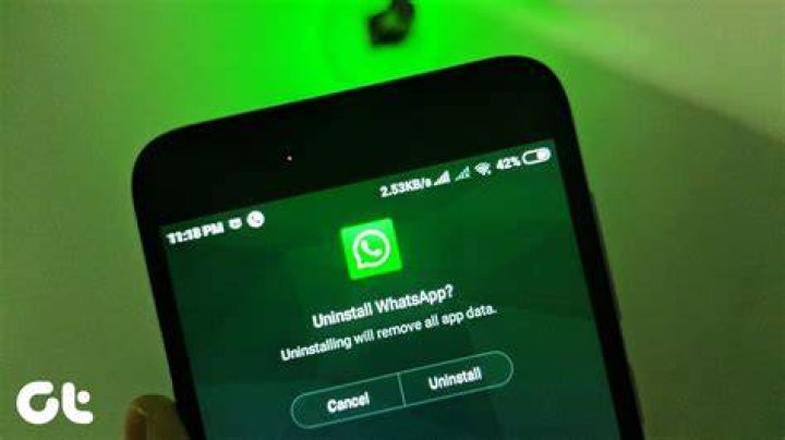 What happens if I uninstall WhatsApp for 2 months?