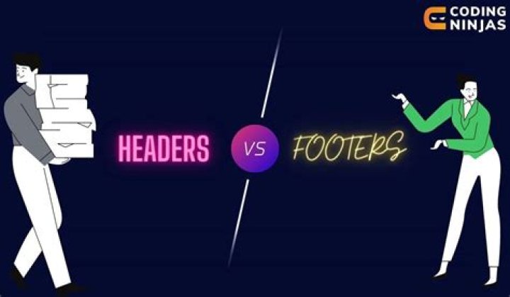 What is difference between header and footer?