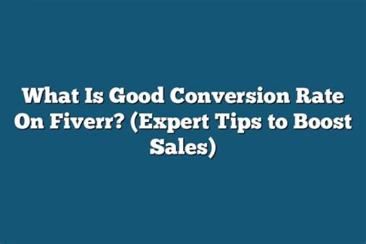 What is good conversion rate?