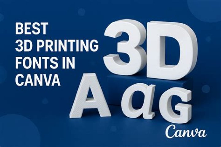 What is the best font for 3D printing?
