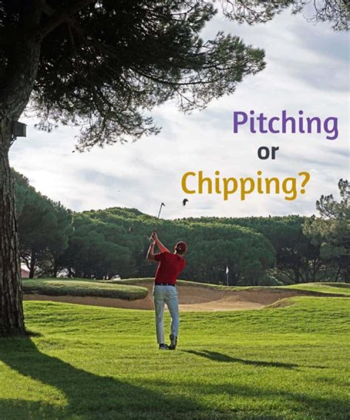 What is the difference between chipping and pitching?