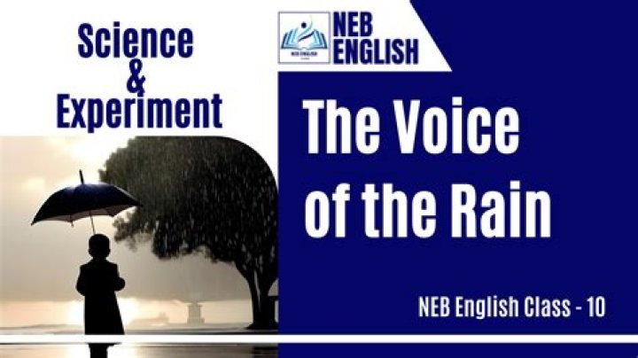 What is the message of The Voice of the Rain?