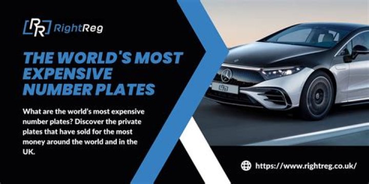 What is the most expensive number plate in England?