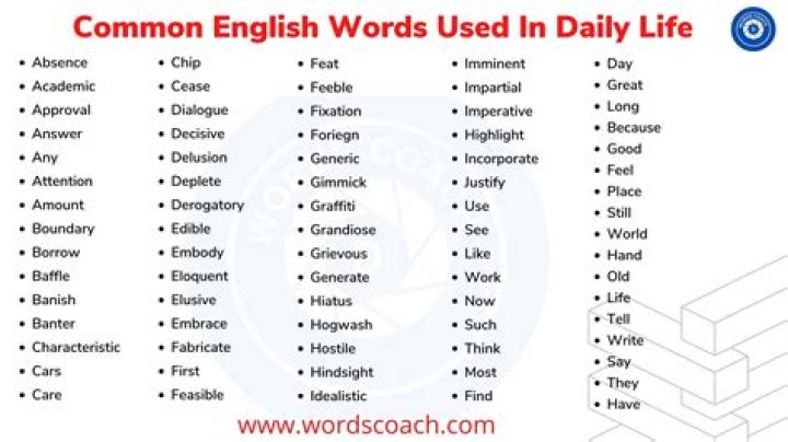 What is the most used word?