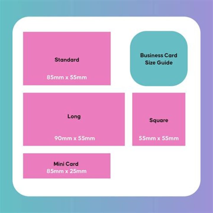 What is the size of a business card in Illustrator?