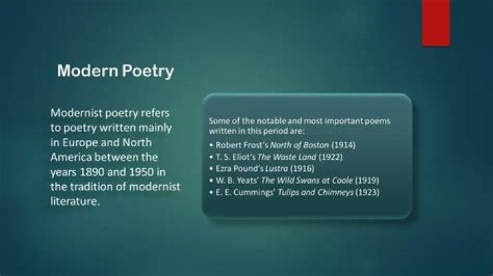 What was the focus of modernist poetry?