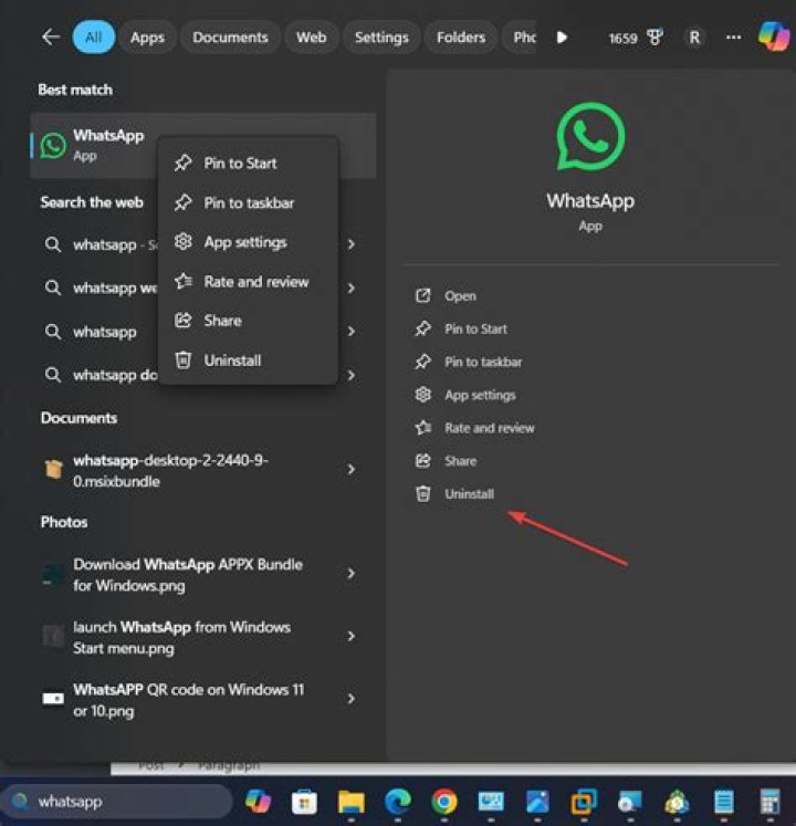 What will happen if I uninstall WhatsApp without deleting my account?
