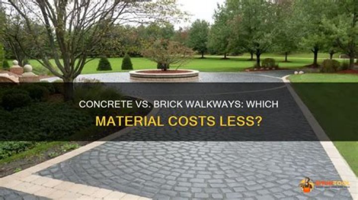 Which is cheaper concrete or bricks?